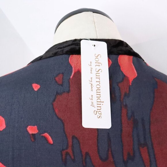 New Soft Surroundings Women's 8 Epiphany Mauve Cheetah Boho Kaftan Maxi Dress - Picture 10 of 13